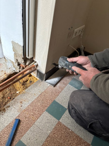 Photo de galerie - J’ai casser une marche j’ai rabaisser les tuyau puis j’ai re Carler 