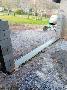 Photo de galerie - Seuil complet avec la pose de pilier