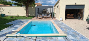 Photo de galerie - Montage barbecue et tonnelle et bardage fibrociment