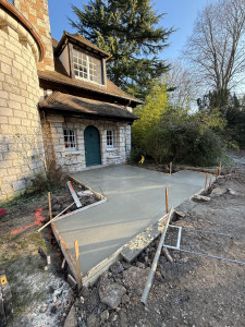Photo de galerie - Coulage d’une dalle béton 