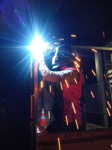 Photo de galerie - Soudure de châssis pour camion plateau.