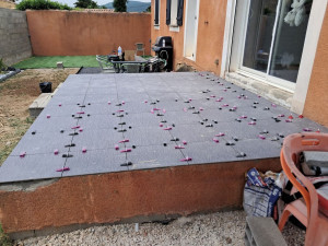 Photo de galerie - Création d'une terrasse 