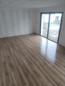 Photo de galerie - Pose de carrelage en élémentation parquet 