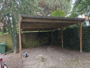 Photo de galerie - Création d'un carport pour voiture 4 m par 5 m