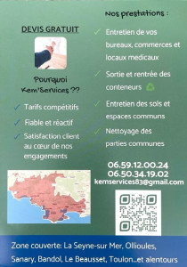 Photo de galerie - Flyer Kem'Services