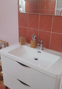 Photo de galerie - Montage meuble vasque + mitigeur 