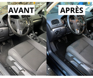 Photo de galerie - Un intérieur de Volkswagen nettoyé et remis à neuf