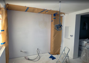 Photo de galerie - Passage de câbles électriques + peinture