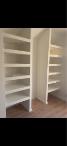 Photo de galerie - Dressing en placo sur mesure fini
