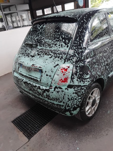 Photo de galerie - Nettoyage d'une fiât 500