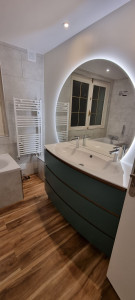 Photo de galerie - Rénovation total d'une salle de bain 