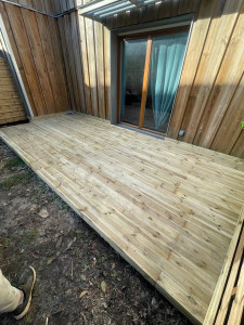 Photo de galerie - Création terrasse en pin