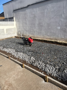 Photo de galerie - Création d'une dalle béton pour un garage 