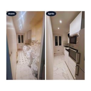 Photo de galerie - Rénovation totale d'une petite cuisine