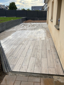 Photo de galerie - Carrelage extérieur format 120x20