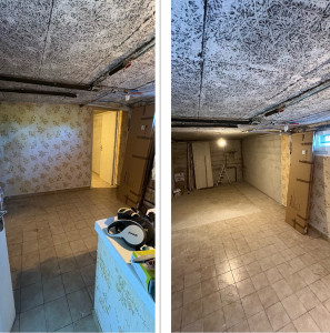 Photo de galerie - Démolition d’un mur pour agrandir une pièce pour création d’une cuisine