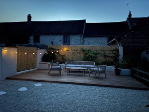 Photo de galerie - Création d’une terrasse sur le thème exotique.