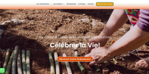 Photo de galerie - Site internet pour une entreprise de Décoration Éco-Responsable d'événements laïques et Célébrante de Vie: Armonyevenements.fr