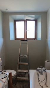 Photo de galerie - Mise en peinture spéciale salle de bain.