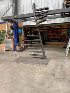 Photo de galerie - Fabrication d’un escalier 