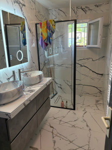 Photo de galerie - Création de douche à l’italienne 