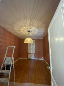 Photo de galerie - Mise en peinture murs et plafond et vérification de sols 