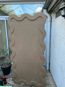 Photo de galerie - Création sur mesure d’un backdrop effet nuage 