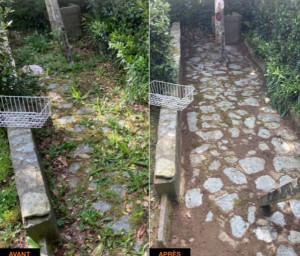 Photo de galerie -  nettoyage jardin/ allée 