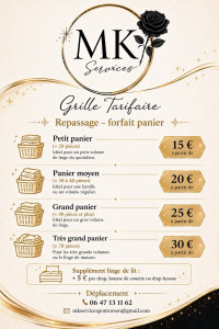 Photo de galerie - Grille tarifaire 
