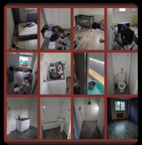 Photo de galerie - Voici un avant-après, nettoyage et debarras d'un appartement.
