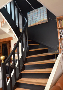Photo de galerie - Peinture et vernis escalier 