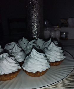 Photo de galerie - Paniers de pâte brisée à la crème de blancs d'œufs.