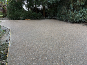 Photo de galerie - Réalisation d’un parking privé en béton désactivé