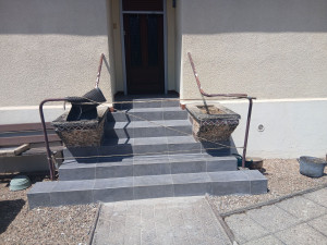 Photo de galerie - Rénovation d un escalier en carrelage 