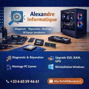 Photo de galerie - ? Services informatiques – Réparation, upgrade, montage & diagnostic ?