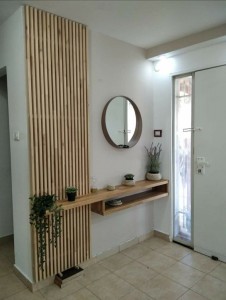 Photo de galerie - Fabrication et Pose de meuble dans une entrée 
