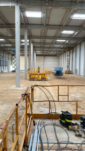 Photo de galerie - Installation de gamelles dans un entrepôt à Dourdan 
