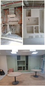 Photo de galerie - Changement de vie pour cette ancienne cheminée.  Petit avant / après de cette nouvelle réalisation. 