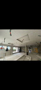 Photo de galerie - Réalisation des plaque de plâtre et des faux plafonds 