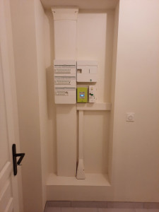 Photo de galerie - Pose d'une gtl avec tableau pour une petite maison refaite à neuf.