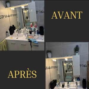 Photo de galerie - Remise en état complète de la salle de bain : propreté, désinfection et brillance.” 