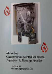 Photo de galerie - Dépannage entretien toute chaudière 
désembouage détartrage 