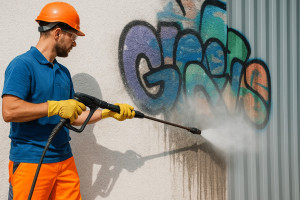 Photo de galerie - Nettoyage Tags Graffitis