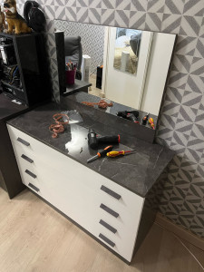 Photo de galerie - Avec petite modification pour fixer le miroir 