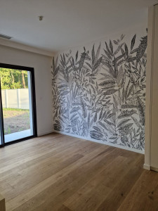 Photo de galerie - Réalisation peinture et tapisserie