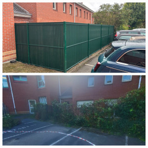 Photo de galerie - Pose de clôture 