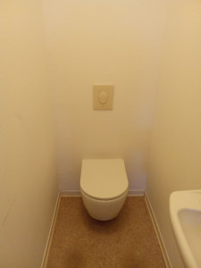 Photo de galerie - Installation de toilette suspendu 