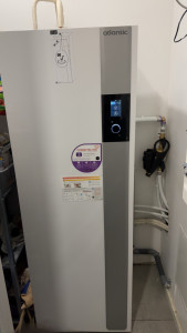Photo de galerie - Installation d’une pompe à chaleur air/eau Atlantic