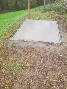 Photo de galerie - Dalle pour abris de jardin 