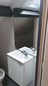 Photo de galerie - Création salle de bain dans un placard 